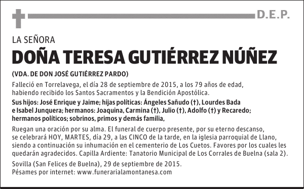 Teresa Gutiérrez Núñez