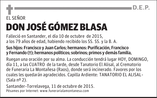 José Gómez Blasa