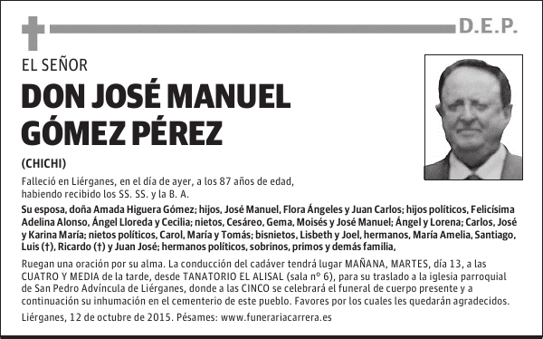 JOSÉ MANUEL GÓMEZ PÉREZ