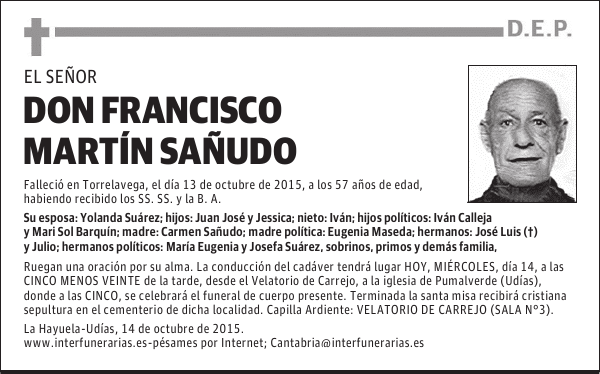 FRANCISCO MARTÍN SAÑUDO