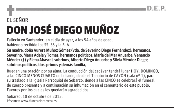 DON JOSÉ DIEGO MUÑOZ