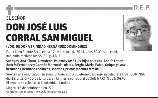 DON JOSE LUIS CORRAL SAN MIGUEL