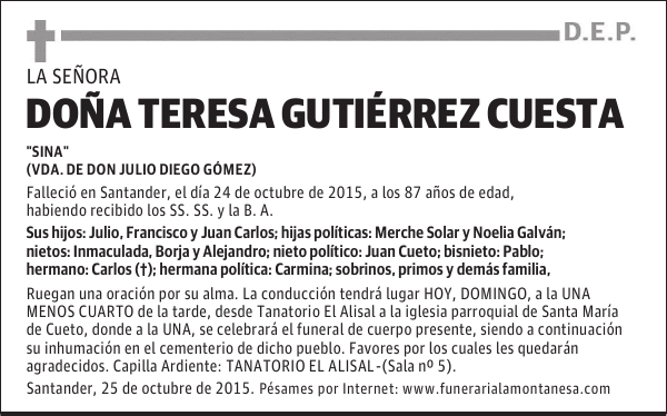 Teresa Gutiérrez Cuesta
