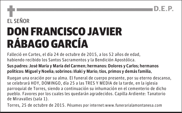 Francisco Javier Rábago García