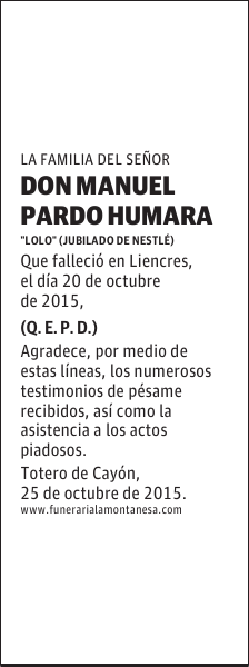 MANUEL PARDO HUMARA
