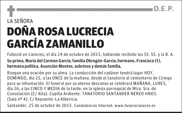 ROSA LUCRECIA GARCÍA ZAMANILLO