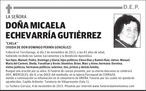 Micaela Echevarría Gutiérrez