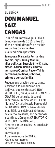 Manuel Saiz Cangas