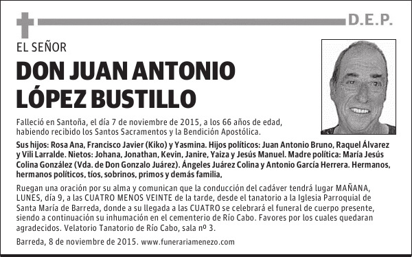 DON JUAN ANTONIO LOPEZ BUSTILLO