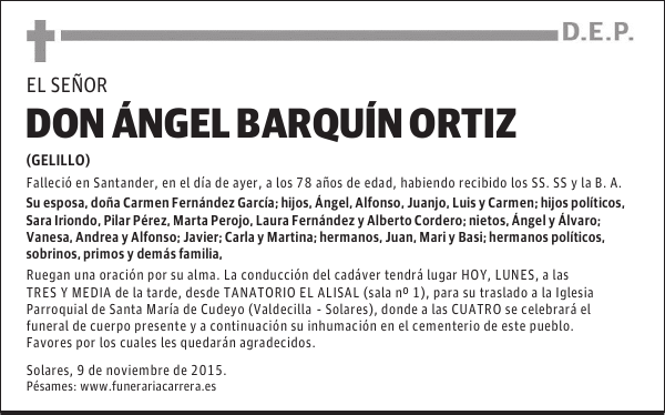 DON ANGEL BARQUIN ORTIZ