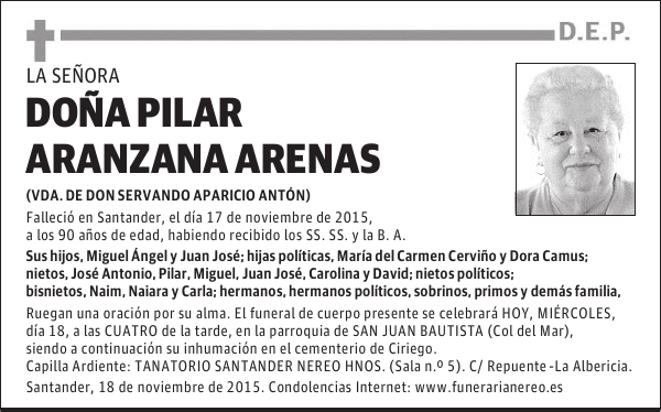 Pilar Aranzana Arenas