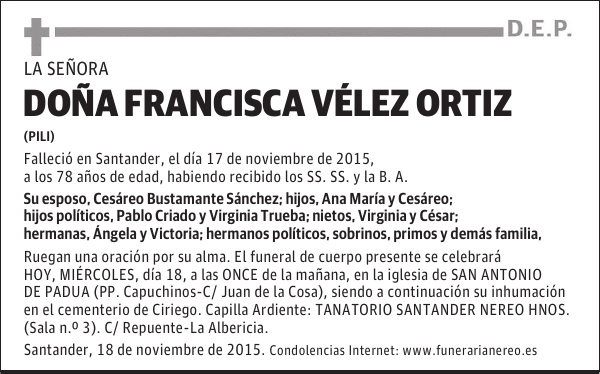 Francisca Vélez Ortiz