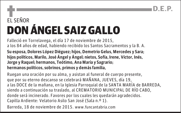 Ángel Saiz Gallo