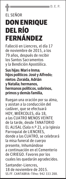 Enrique del Río Fernández