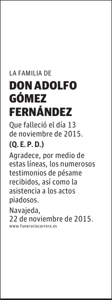 DON ADOLFO GOMEZ FERNANDEZ
