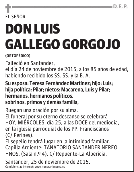Luis Gallego Gorgojo