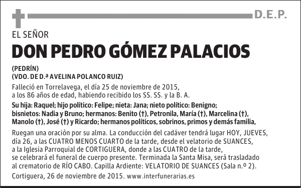 Pedro Gómez Palacios