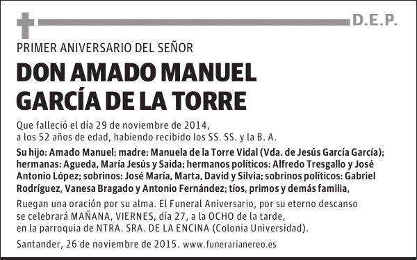 Amado Manuel García de la Torre