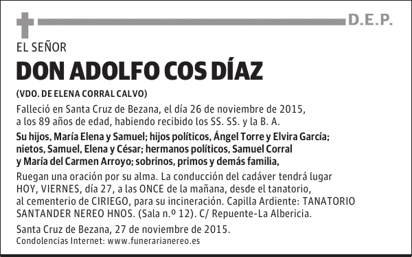 Adolfo Cos Díaz