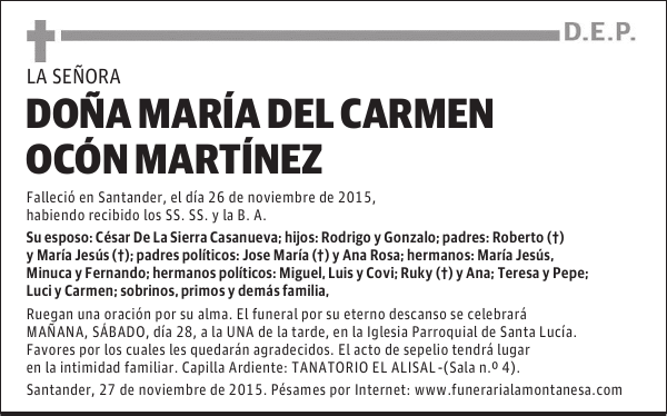 María del Carmen Ocón Martínez