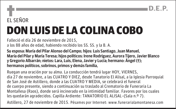 Luis de la Colina Cobo