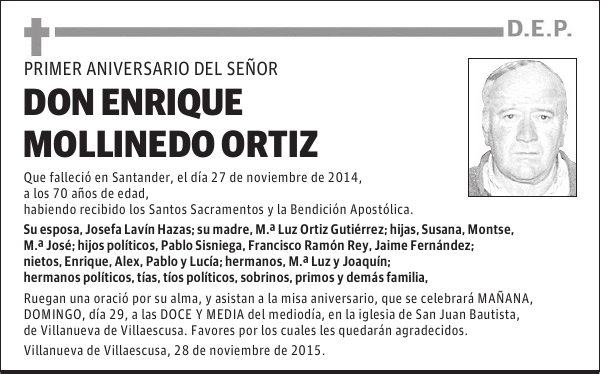 Enrique Mollinedo Ortiz