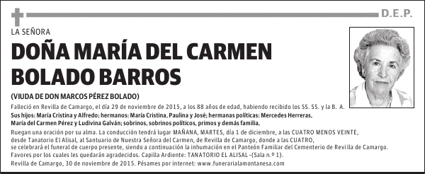 María del Carmen Bolado Barros