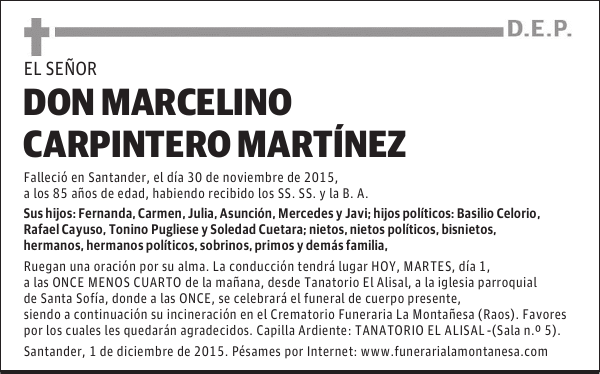 Marcelino Carpintero Martínez
