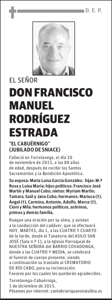 Francisco Manuel Rodríguez Estrada