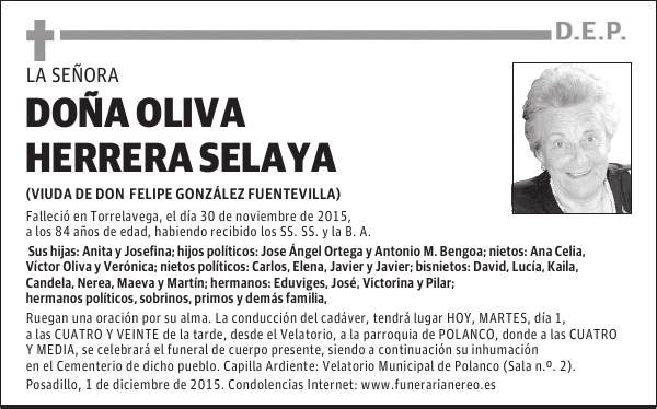 Oliva Herrera Selaya