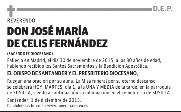 José María de Celis Fernández