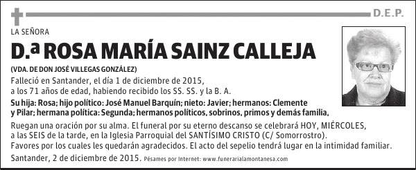 Rosa María Sainz Calleja