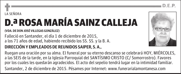 Rosa María Sainz Calleja 2