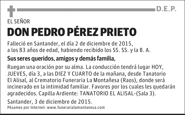 Pedro Pérez Prieto