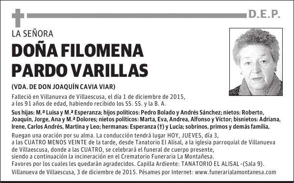 Filomena Pardo Varillas