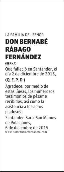 Bernabé Rábago Fernández