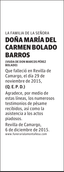 María del Carmen Bolado Barros