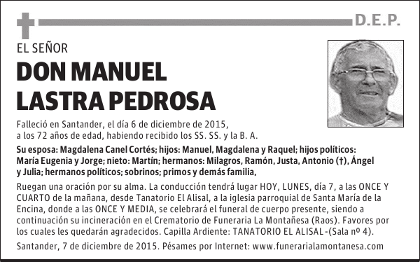 Manuel Lastra Pedrosa