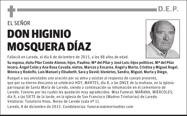 HIGINIO MOSQUERA DÍAZ