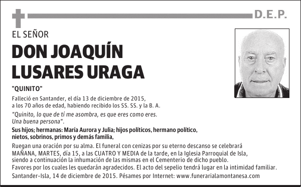 Joaquín Lusares Uraga