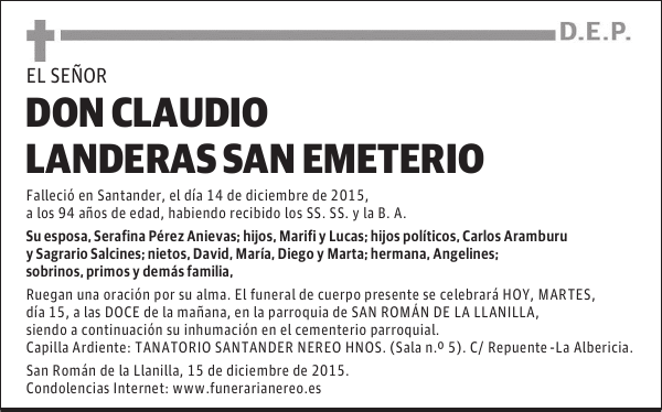 Claudio Landeras San Emeterio