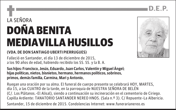Benita Mediavilla Husillos