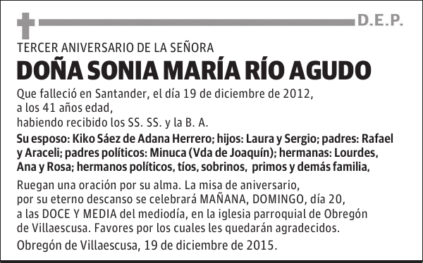 Sonia María Río Agudo