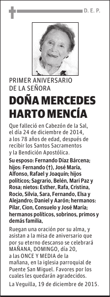 Mercedes Harto Mencia
