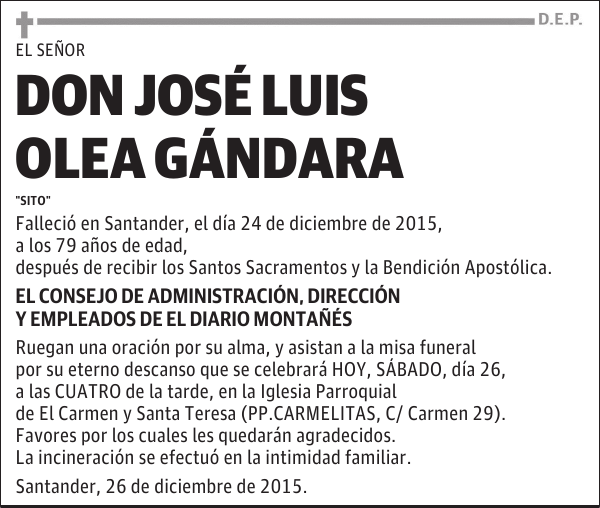 JosÃ© Luis Olea GÃ¡ndara 2