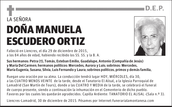 Manuela Escudero Ortiz
