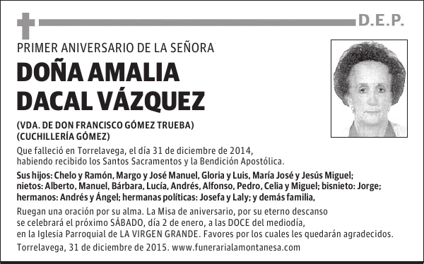 Amalia Dacal Vázquez