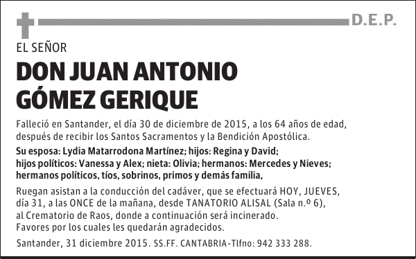 Juan Antonio Gómez Gerique