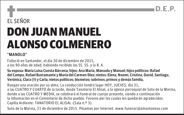 Juan Manuel Alonso Colmenero