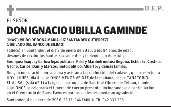 IGNACIO UBILLA GAMINDE